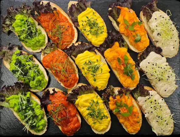 Produktbild von Sandwich Box Vegan (15 Stk) (Weissbrot)